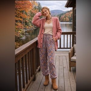 ANTHROPOLOGIE NWT Antik  Batik Quilted Pants Size XXS.